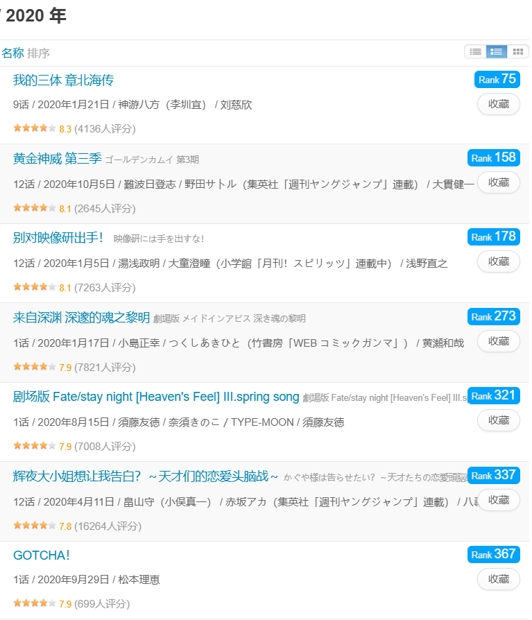 列表